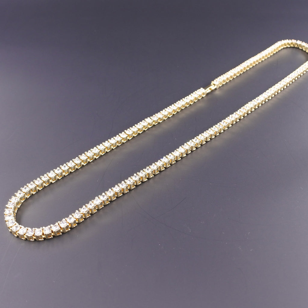 dancer singer designs gold silver color men women jewelry hip hop 1 row tennis necklace iced bling crystal rap cz chain