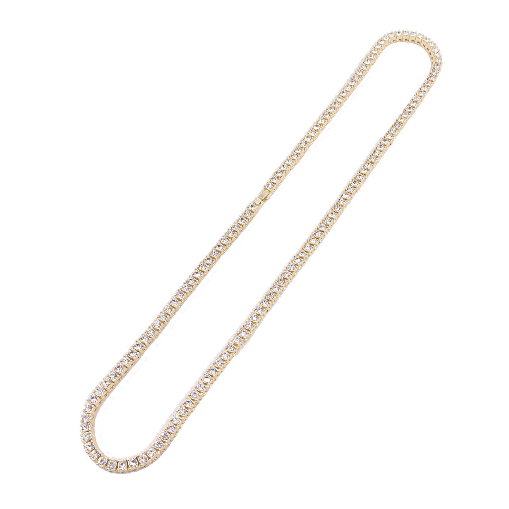 dancer singer designs gold silver color men women jewelry hip hop 1 row tennis necklace iced bling crystal rap cz chain