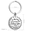 diy Father's day gift keychain for my dad husband gifts handmade engraved