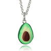 Cute Avocado Shape Pendant Necklace for Women Girl Fruit Shape Chains Charms Necklace Party Gifts 6046