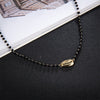 docona Ethnic Style Gold Color Shell Choker Necklace for Women Black Seed Beaded Clavicle Chains Female Wedding Jewelry A13102