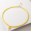 docona Lovely Mushroom Pandent Necklace for Women Girl Colorful Beaded Love Heart Alloy Choker 2021 Jewelry Collar 20027