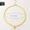 docona Lovely Mushroom Pandent Necklace for Women Girl Colorful Beaded Love Heart Alloy Choker 2021 Jewelry Collar 20027