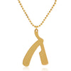 dongsheng Fashion Jewelry Golden Silver Barber Shop Razor Necklace Pendant Long Chain hop Men Necklace -30