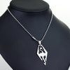dongsheng Stainless Steel Dinosaur Pendant Necklace Skyrim Elder Scrolls Dragon Pendants Vintage Necklace for Men Women Jewelry