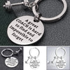 dumbbell charm keychain sport keychains a great coach engraved words birthday gift