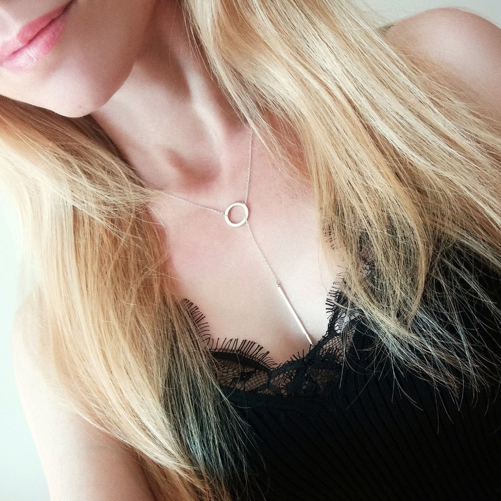 eManco Aesthetic Stainless Steel Necklaces for women Korean Pendant Gold Choker Necklace for Woman  Jewelry