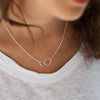 eManco stainless steel necklace women pendant necklace chokers for women jewlery friend necklace kolye