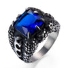 Men's Stainless Steel Dragon Claw Cubic Zircon Ring