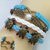 factory price  s Vintage Owl Braided Bracelets Stylish Charm Bracelet & Bangle 10 designs