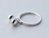 fashion 1PC REAL.925 Sterling Silver fINE jEWELRY Jinjle Bell Chime Sounds round Ring Knuckle GTLJ1376
