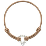 fashion European color elastic fabric bracelet Size can be adjusted by sliding the knots,Charms can be attached to the carrier