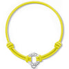 fashion European color elastic fabric bracelet Size can be adjusted by sliding the knots,Charms can be attached to the carrier