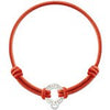 fashion European color elastic fabric bracelet Size can be adjusted by sliding the knots,Charms can be attached to the carrier