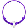 fashion European color elastic fabric bracelet Size can be adjusted by sliding the knots,Charms can be attached to the carrier
