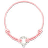 fashion European color elastic fabric bracelet Size can be adjusted by sliding the knots,Charms can be attached to the carrier