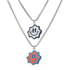 Funny Smile Necklace Men Women Hip Hop Punk Neck Chains Paired Pendant Couple Necklace Friend bff Necklace Collar