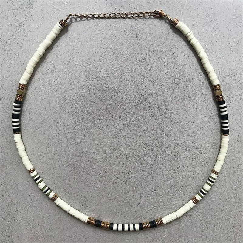 handmade Silicone choker necklace boho 2021 color matching boho clothes accessories for women charm jewelry gifts