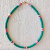 handmade soft ceramic necklace 2022 color matching boho clothes accessories for women rainbow hoop jewelry gifts