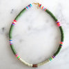 handmade soft ceramic necklace 2022 color matching boho clothes accessories for women rainbow hoop jewelry gifts