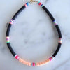handmade soft ceramic necklace 2022 color matching boho clothes accessories for women rainbow hoop jewelry gifts