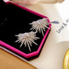jewelry  full zircon shiny exaggerated star earrings personality irregular star star women nightclub party earring