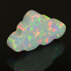 simple 7.3*12mm white Opal Cloud Necklace stelring sliver Jewelry Gifts For Girl women