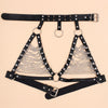 tassel Goth leather body harness chain chest chain belt gothic punk metal girl festival jewelry accessories jewelry