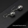 fashion trendy Cage Pearl drop earrings for Women Natural 925 Sterling Silver Charming Pearl earrings jewelry