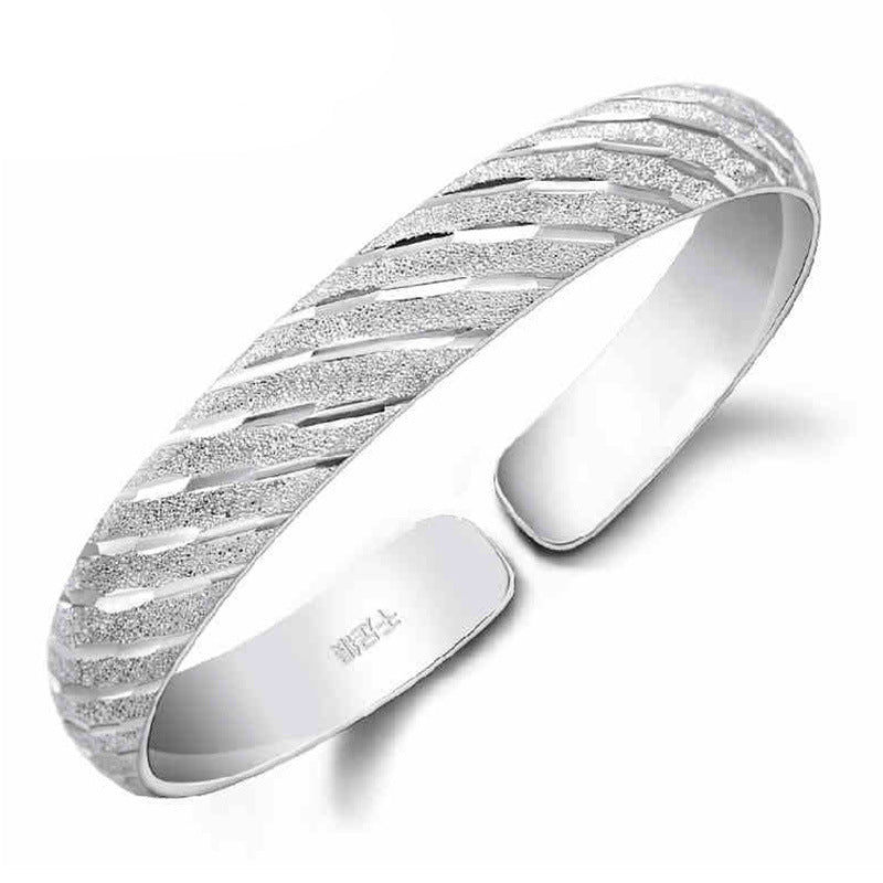 fine jewelry Silver Plated Bangles Bracelet for women vintage Korean fashion jewelry