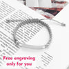 free engraving Telescopic rope bracelet retractile bangle engraved words handmade gifts