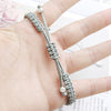 free engraving Telescopic rope bracelet retractile bangle engraved words handmade gifts