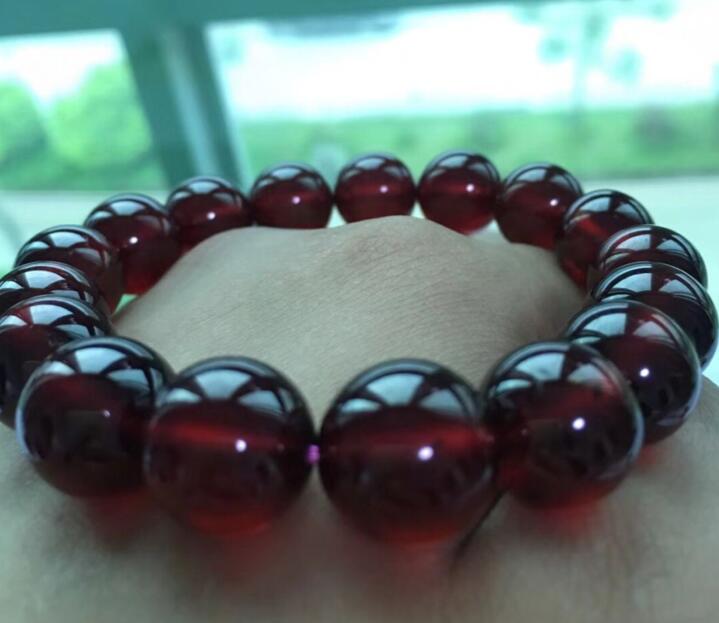 Wholesale prices 100% Natural Garnet Crystal Beads Bracelet 6mm 8mm 10mm 12mm 14mm
