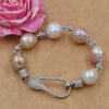 pearl reborn keshi mix-colors baroque 8-13mm bracelet   beads nature