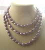 pearl red green multicolor baroque 7-9mm necklace 42inch   beads nature