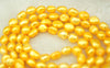 pearl red green multicolor baroque 7-9mm necklace 42inch   beads nature