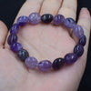 pearl white and amethyst baroque 7-12mm bracelet 8inch   beads nature