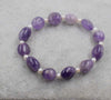 pearl white and amethyst baroque 7-12mm bracelet 8inch   beads nature