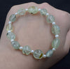 pearl white and prehnite baroque 7-12mm bracelet 8inch   beads nature