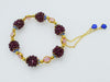 garnet round red and purple jade/ amazonite/pink quqrtz/ yellow jade bracelet 7.5inch   beads nature handcraft