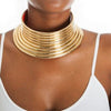 gold necklace for women African National Collar Flamboyant Adjustable Personality Creative Style Large Collar цепь на шею 2021