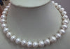 gorgeousAAA natural 10-11mm baroque south sea white pearl necklace