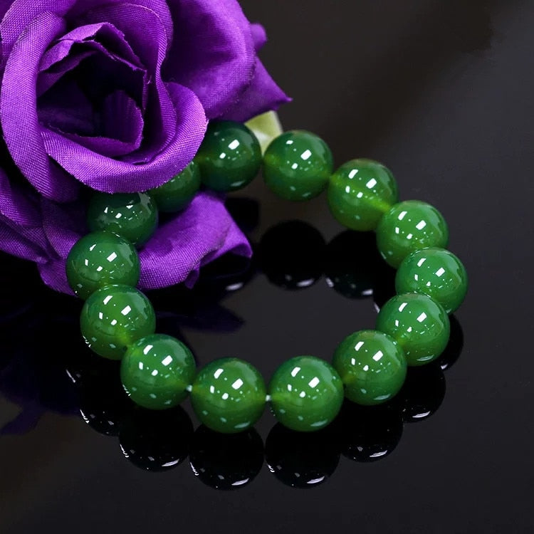 green agate 4/6/8/10/12/14/16mm bracelet 7.5inch   beads nature freeshipping gift