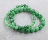 green jade round 6/8/10/12/14mm bracelet 7.5inch   beads nature