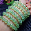 green prehnite round bracelet 7.5inch   beads nature woman 2020