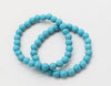 green turquoise round 6/8/10mm bracelet 7.5inch   beads nature