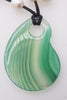 green veins agate 18inch pendant 40*60mm pearl necklace   beads nature