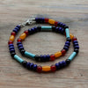handmade Natural 6mm stone bead Surfer Necklace for men tribal jewelry