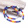 handmade Natural 6mm stone bead Surfer Necklace for men tribal jewelry