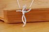 925 Stamped Silver cross crystal Pendant Necklace For Women charms Jewelry Holiday gifts Wedding party